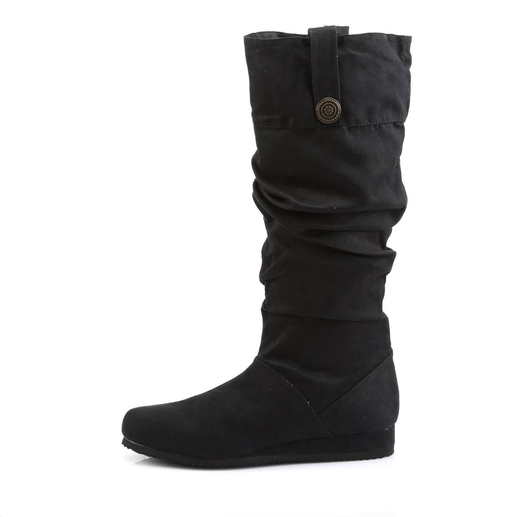 Black Microfiber Renaissance Shoes C994765