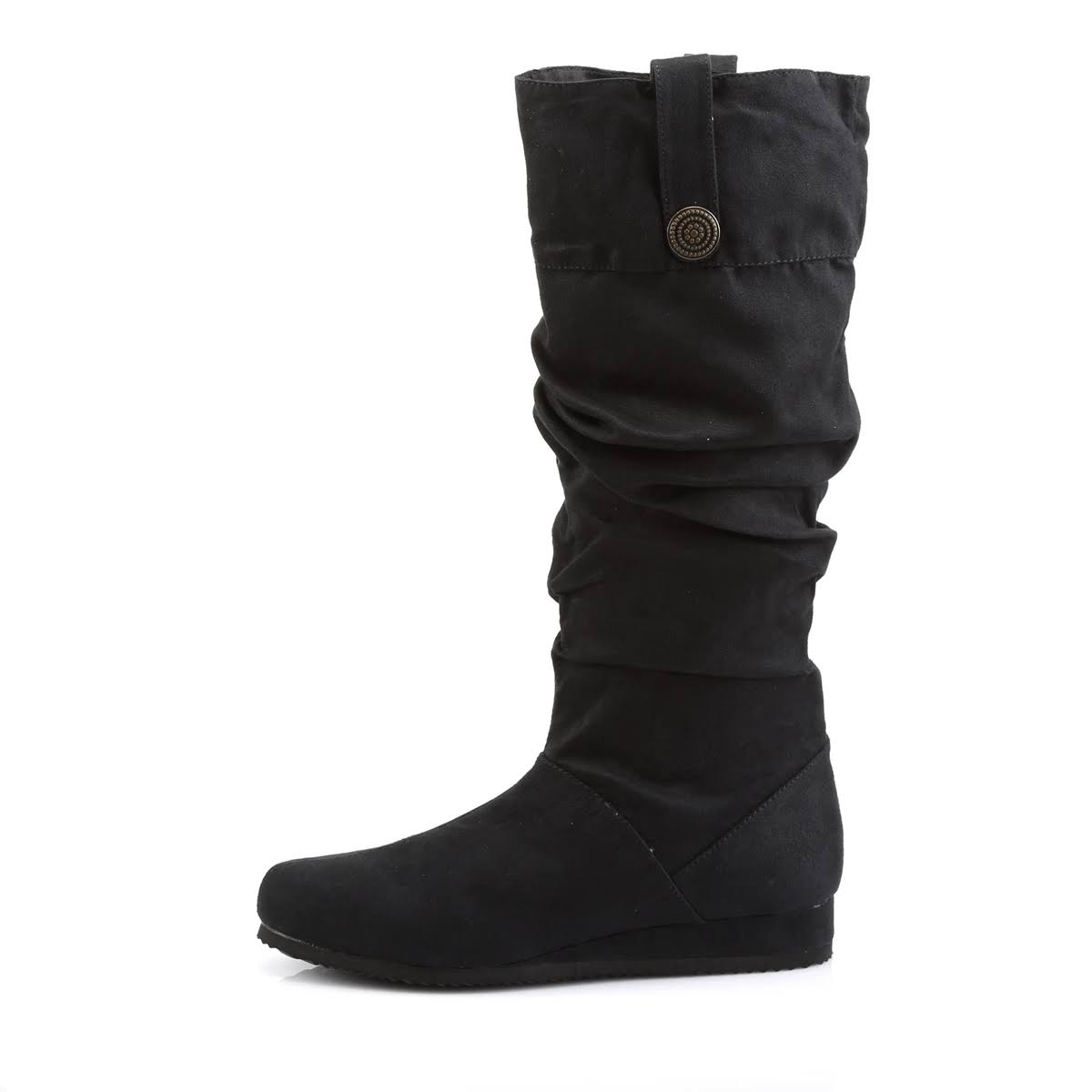 Black Microfiber Renaissance Shoes C994765